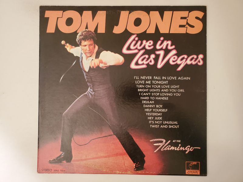 Tom Jones Live in Las Vegas vinyl record